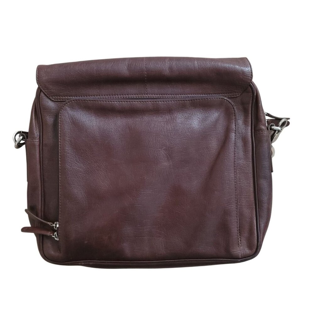 Mario Hernandez Brown Leather Messenger Crossbody Bag Handmade In Colombia - Picture 3 of 14